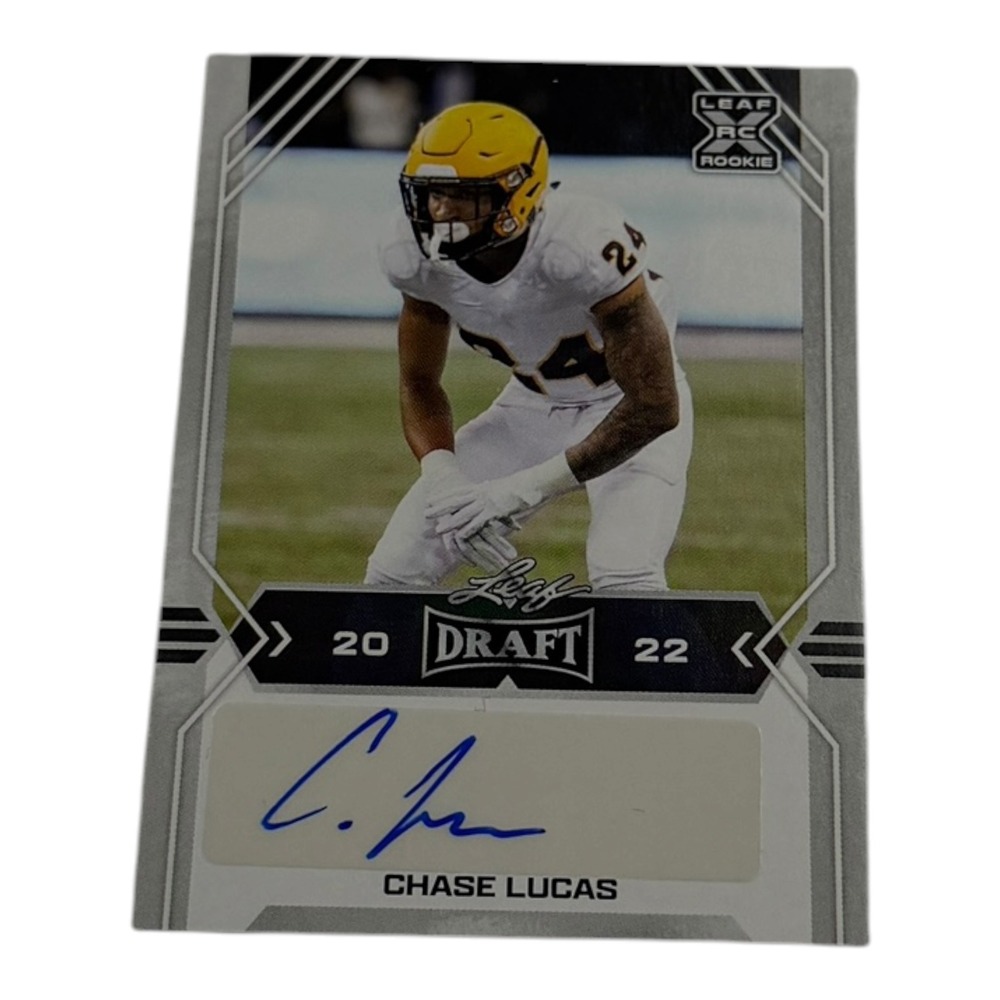 2022 Leaf Draft Chase Lucas Rookie RC Auto Autograph BA-CL2 Arizona State